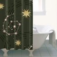 thumbnail image 4 of Gothic Shower Curtain - Dark Celestial Moon & Star Print, Mystical Cosmic Theme Bath Decor, Waterproof Polyester, 36"Wx72"L, Goth Aesthetic Gift, 4 of 4