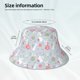 thumbnail image 3 of Fotbe Bunny cartoon with easter Sombrero Tipo Pescador con Estampado – Sombrero de Sol de Algodón de Moda para Playa, Golf, Pesca, 3 of 6