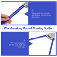thumbnail image 3 of Minkissy 1Pcs Tool Steel Scribe Compass for Woodworking Projects 9.8x2in, 3 of 7