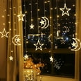 thumbnail image 4 of Matoen12 LED Star and Lunar Curtain Decorative Lights 11.5ft Ramadan Festival Decorative Light String Remote Control and USB Plug for Home Party Holiday Decorations, 4 of 9