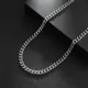 thumbnail image 2 of Stainless Steel 5mm 7mm 9mm Basic Cuban Necklaces Four Side Grinding Link Chains For DIY Jewelry Making Accessories, 2 of 5