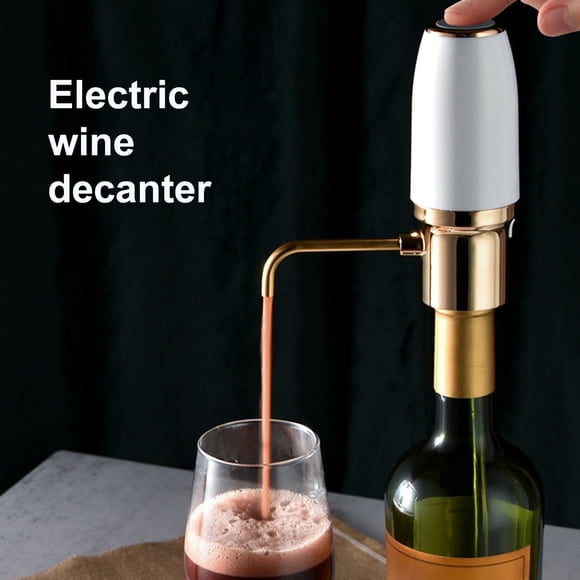 Airle 1 Ensemble Bouton d'Interrupteur d'Aérateur à Vin Électrique Recharge USB Rechargeable Haute Pression Sûr Aération Rapide Buse de Qualité Inférieure Pompe à Vin Intelligente Automatique Articles Ménagers