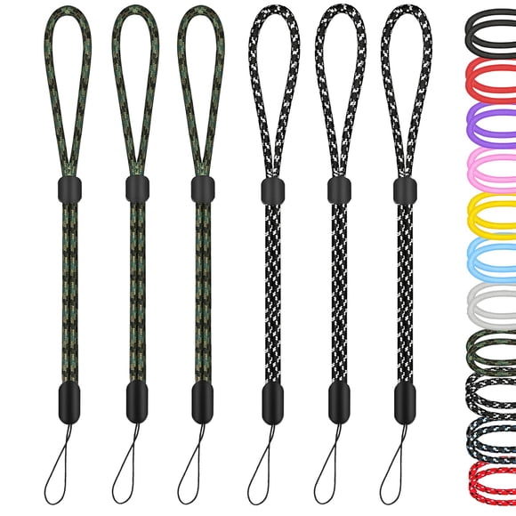 Correa Para Muñeca De Mano, Paquete De 6 Correas Ajustables De Nailon De 8 Pulgadas, Llavero Para Funda De Teléfono Celular, Soporte Para Airpods Pro 2 2022, Llave De Cámara, Unidad Usb Gopro, Guante