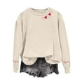 thumbnail image 6 of Sweatshirt for Women Valentines Day Trendy Comfortable Heart Printed Plus Size Casual Loose Pullover Blouse Tops S-2XL, 6 of 6