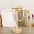 thumbnail image 6 of fenteer Wooden Jewelry Stand Jewelry Display Rack Hanger with Hook Jewelry Hanging Pendant Jewelry Organizer Holder for Jewelry Hooks 12 hook, 6 of 8