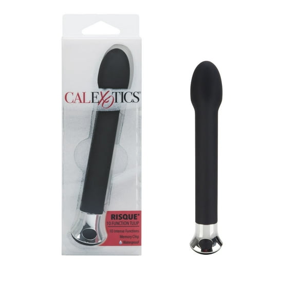 CalExotics Risqué 10-Function Tulip Memory Chip Vibrator - Black