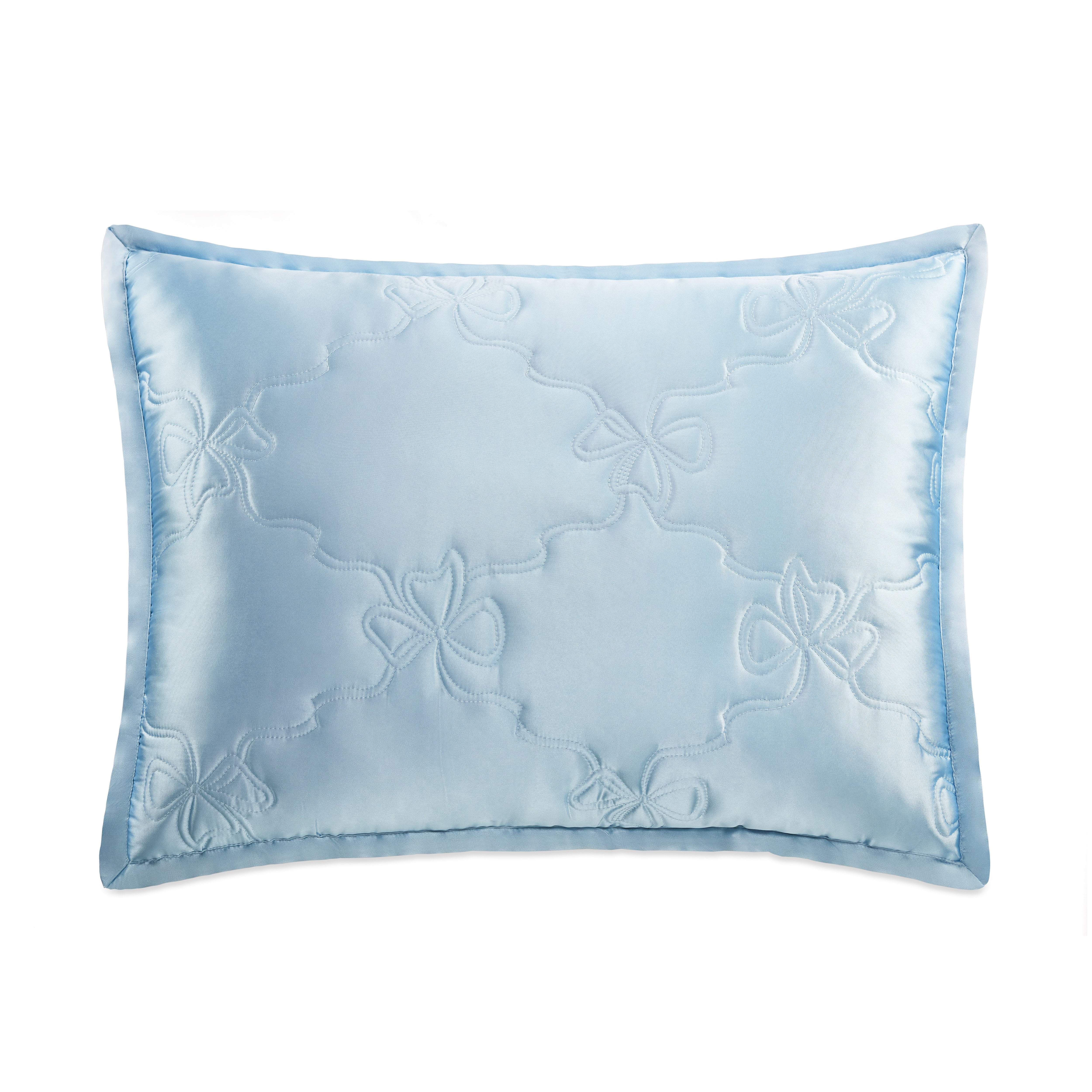 Paris Hilton 2-Piece Cordelia Satin Blue Comforter Set, Twin/Twin XL