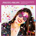 thumbnail image 3 of Minkissy 1Pcs Eyeglass Frames Rosy Color PC Material for New Year Eve Party Photo Prop Decorative Eyewear, 3 of 6