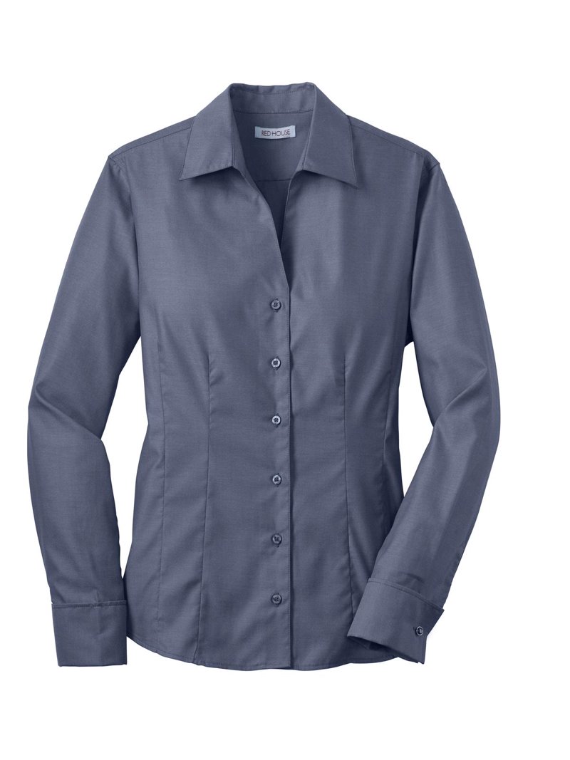Red House - Ladies French Cuff Non-Iron Pinpoint Oxford Shirt, Style RH63 -  Walmart.com