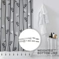 thumbnail image 2 of Grey White Shower Curtain 72x72in, Branch Floral Shower Curtains set for bathroom with 12 Hooks, Minimalist Elegant Fabric Stall Bath Curtain,Waterproof Fabric,Weighted Hem, Machine Washable, 2 of 6