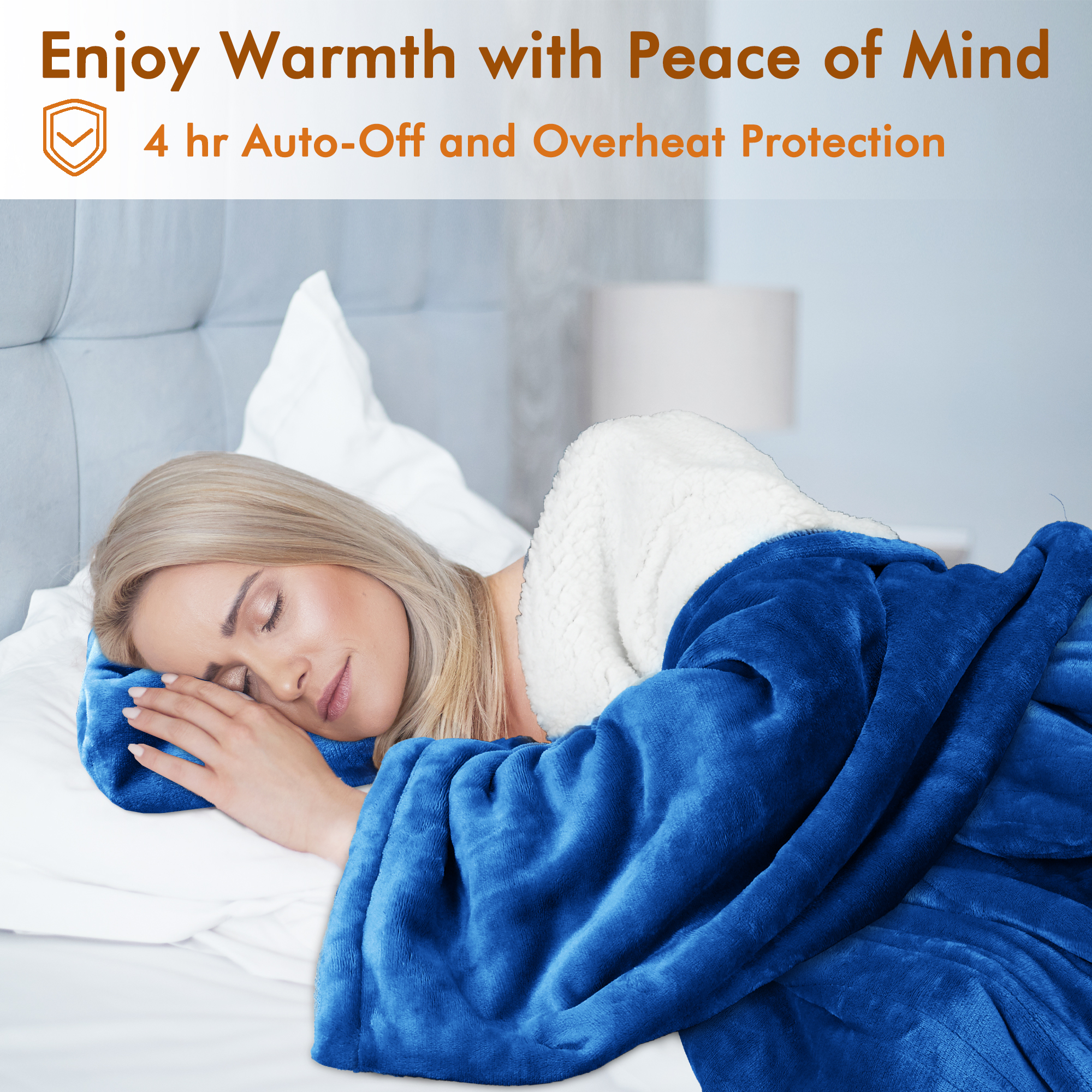 Tirrinia Wearable Heated Blanket for Adults Women Sherpa Christmas Thanksgiving Gift,Ultra Soft Comfy Warm Plush Full Body Throw with Sleeves for Reading Wrap, TV Blanket, Robe Cover