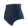 thumbnail image 3 of RELLECIGA Women's High Waisted Ruched Bikini Bottom, 3 of 6