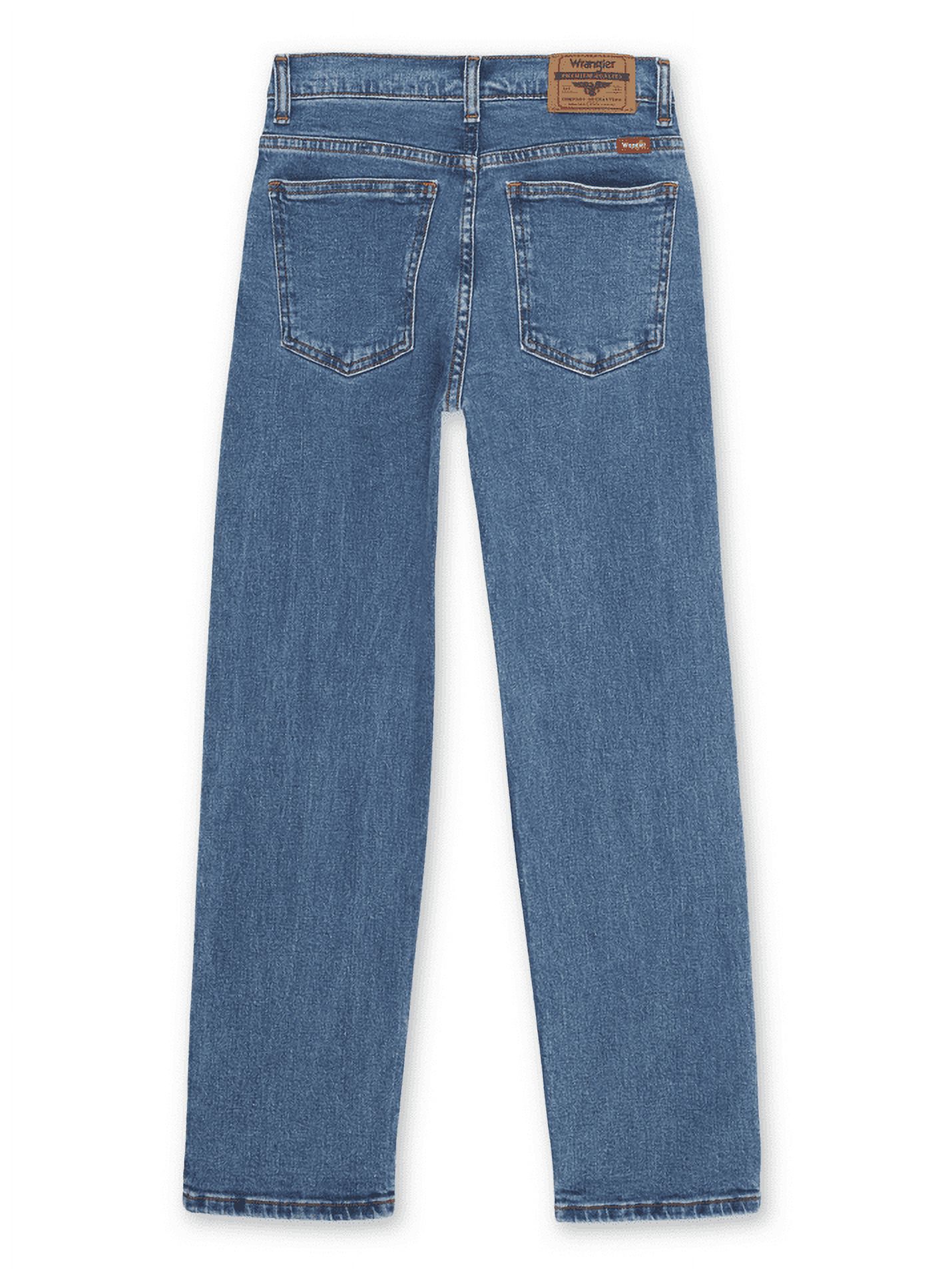 Wrangler Boys Straight Fit Denim Jeans, Sizes 4-18 Regular, Slim, & Husky - image 5 of 6