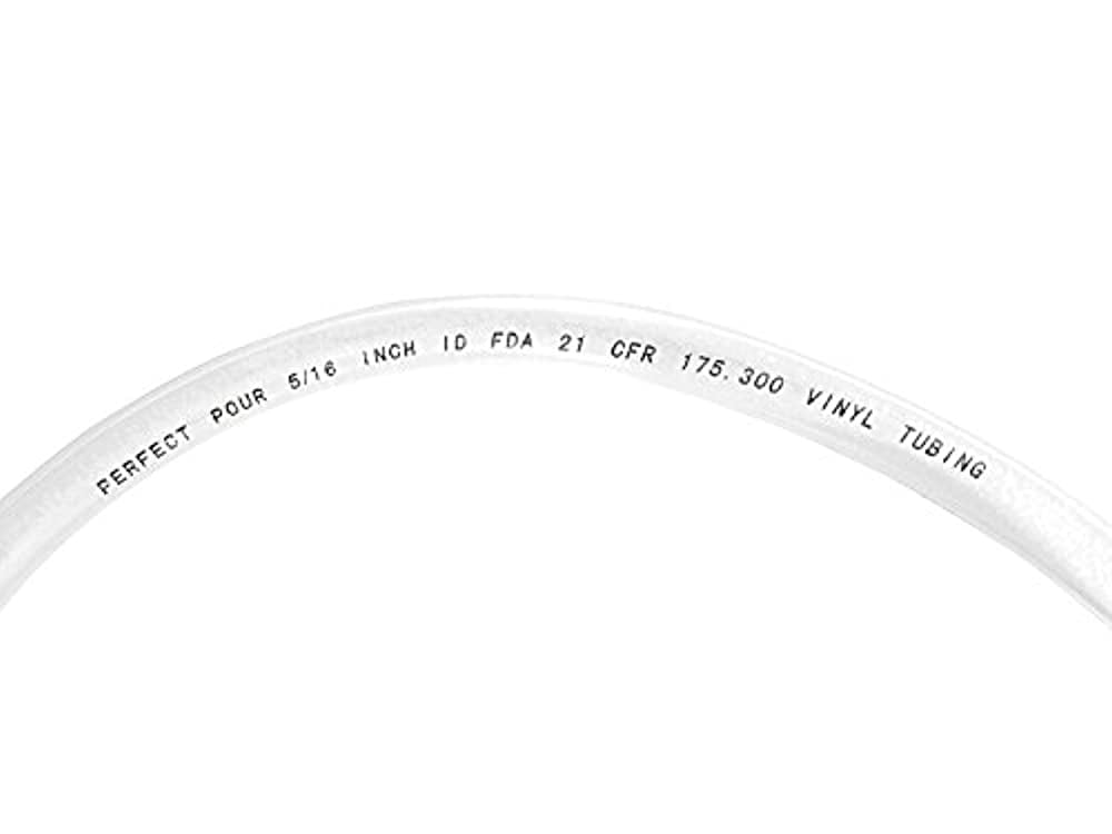 Proper Pour 50 Feet 3/16" ID 7/16" OD Clear Vinyl Tubing FDA Approved Food Proper Pour 50 Feet 3/16" ID 7/16" OD Clear Vinyl Tubing FDA Approved Food
