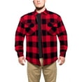 thumbnail image 2 of Rothco Buffalo Plaid Quilted Lined Jacket - Red, 2 of 9
