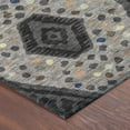 thumbnail image 3 of Addison Rugs Chantille Indoor/Outdoor Transitional Tribal Charcoal Machine Washable Rectangle Rug, 3' x 5', 3 of 8