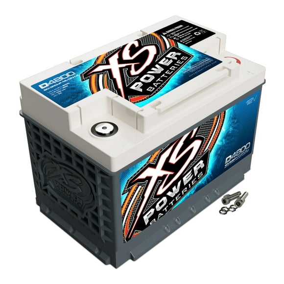 XS Batteries Battery D4800 D Series; OE Replacement; Group 48 AGM Absorbent Glass Mat; 12 Volt; 950 Cranking Amps; 10.94 Inch Length; 6.93 Inch Width; 7.48 Inch Height