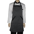thumbnail image 4 of Delantal de Chef a rayas ropa de trabajo de cocina de poliéster Universal a prueba de aceite para cafés a la parrilla Hugtrwg  Para estrenar, 4 of 6