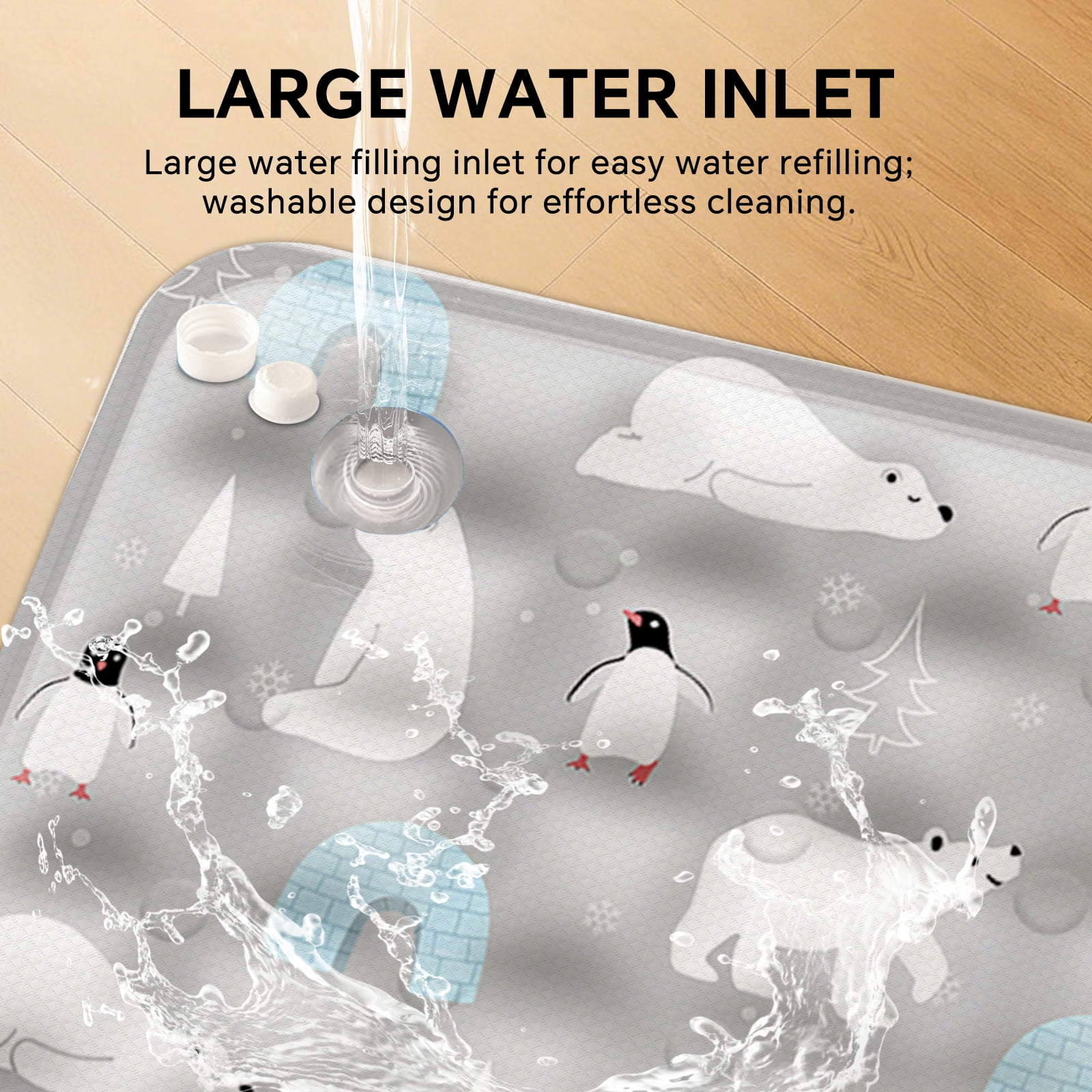 Pet Cooling Mat, Instant Cool Gel Pad for Dogs & Cats, Summer Instant Chill No Refrigeration, Portable Reusable Sleeping Bed (60*90cm/23.62*35.43in)