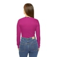 thumbnail image 5 of Women's Long Sleeve V-neck Shirt (Plum Crazy) *Dark Pink, 5 of 8