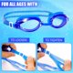 thumbnail image 4 of gafas de natación para niños, gafas de natación antivaho, gafas de buceo, gafas de natación para niños ajustables con tapones para los oídos, funda para gafas para niños y niñas (rosa y azul) ACTIVE Biensenido a ACTIVE, 4 of 5