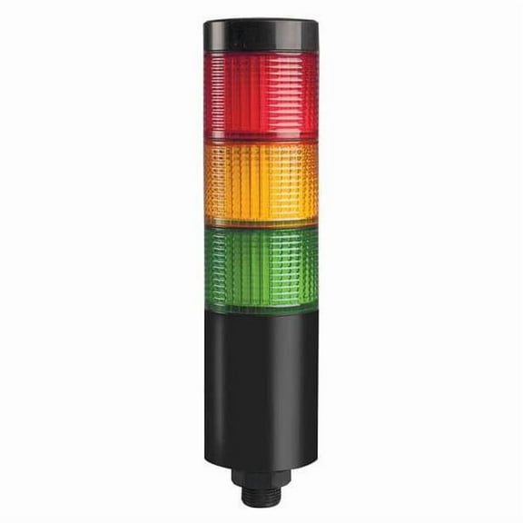 Dayton Tower Light,56mm,Steady,Flash,Red,Ylw,Gr 26ZT42