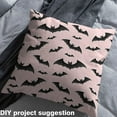 thumbnail image 2 of jejeloiu Mystical Bat Fabric by the Yard 1 Yard,Halloween Theme Home Decor Fabric by the Yard,Black Lightpink Sewing Fabric For Teens Boys,Super Cozy Room Decor, 2 of 6