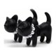 thumbnail image 3 of Pendientes de regalo con tachuelas, gato bonito para niñas, pendientes de cumpleaños y aniversario, pendientes 3D para mujer, pendientes colgantes con gato vintage y animales, 3 of 8