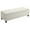 Beige, variant on HOMCOM Linen Fabric Wood Feet Entry Bench, Contemporary Home Decor Grey