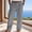 Dark Gray, variant on FengLS Men's Casual Cotton Pants Fashionable Solid Color Trousers with Side Pockets Summer Relaxed Wide Leg Beach Pants Elastic Waist Sweatpants