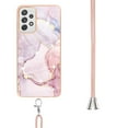 thumbnail image 3 of Alytech Galaxy A72 5G Case, Galaxy A72 4G Case, Soft TPU Rubber Stylish Marble Shockproof Anti-scratch Slim Lightweight Back Cover with Lanyard for Samsung Galaxy A72 5G/ Galaxy A72 4G, Pink, 3 of 4