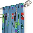 thumbnail image 4 of Jay Franco Chasseurs de Monstres Minecraft Draperies de 84 Pouces Pouces - Belle Déco de Chambre et Installation Facile, Literie - Rideaux Incluant 2 Embrasses, Ensemble de 4 Pcs (Produit Minecraft Officiel), 4 of 4
