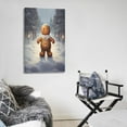thumbnail image 5 of Classic Christmas Gingerbread Man Canvas Art Poster and Wall Art Picture Print Modern Family bedroom Decor Posters 16x24inch(40x60cm), 5 of 6