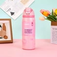 thumbnail image 3 of 32oz Limited Edition Stainless Steel Tumbler - Leakproof Dual Lid (Straw & Sip), Soft Handle, Double-Wall Insulated Travel Mug for Office, Camping, Sports, Home, Ideal Gift (Pink Cat)., 3 of 5