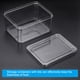 thumbnail image 3 of Alimentos Almacenamiento Contenedores Juego 6uds, Plástico Alimentos Almacenamiento Organizador Contenedores para Refrigerador, Cocina & Despensa Contenedores-Blancas, 3 of 5