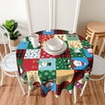 thumbnail image 6 of Merry Christmas Tablecloth, Snowflakes Tablecloth, Christmas Day Tablecloth Seasonal Dining-Table Cover, 60 inch Round for Home Party Picnic, 6 of 6