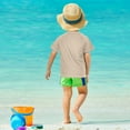 thumbnail image 4 of FORMRS Boys Rash Guard Short Sleeves Swim Shirt Quick Dry UPF 50+ Sun Protection, Sizes 3-12T, Pine Tree at Dawn, 4 of 6