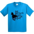 thumbnail image 3 of Inktastic Live Like Someone Left the Gate Open Horse Silhouette Youth T-Shirt, 3 of 5