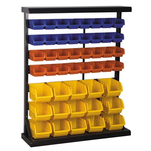 47 Bin Floor Mount Parts Rack