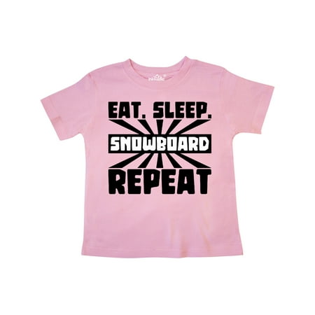 

Inktastic Eat Sleep Snowboard Repeat Gift Toddler Boy or Toddler Girl T-Shirt