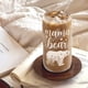 thumbnail image 5 of Vaso de cristal SANDJEST Mama Bear con tapa de bambú, 473 ml, pajita, 5 of 8