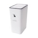 thumbnail image 3 of Cubo de basura, bote de basura, con tapa, contenedor de almacenamiento de basura multifunción para el hogar, Blanco, 3 of 9