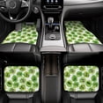 thumbnail image 6 of Cauagu Green Kiwi Pattern Car Floor Mat Set of 4,Car Carpet Mats Car Mats with Anti-Slip Backing & Driver Heel Pad Universal Fit for Cars/Trucks/SUV/Vans, 6 of 6