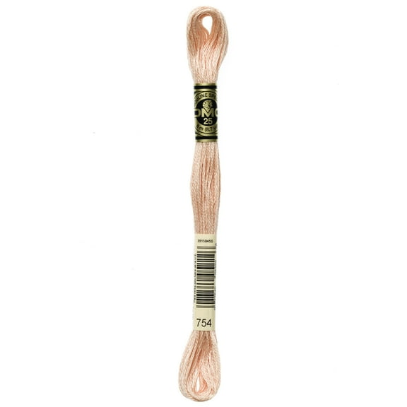 DOLLFUS-MIEG & Compagnie Light Peach Embroidery Floss, 8.7 yd