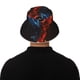 thumbnail image 5 of Balery Red And Blue Fire Bird Sombreros para el sol para hombre y mujer, sombrero de pescador con UPF 50+, 5 of 6