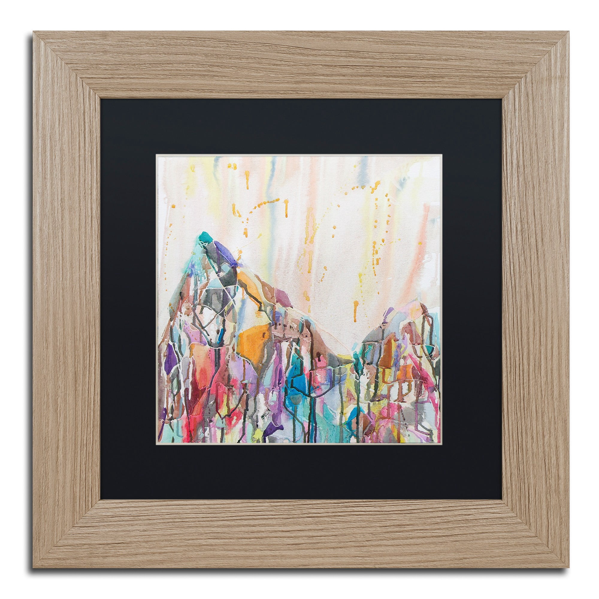 Trademark Fine Art "Mercedario" Canvas Art by Lauren Moss Black Matte, Birch Frame
