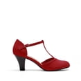 thumbnail image 2 of Dream Pairs Women's T-Strap Heels with 6.5cm Block Heel, Vintage-Inspired Mary Jane Pumps, 2 of 7
