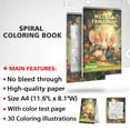 thumbnail image 3 of Mice of Fairyland Spiral Bound Coloring Book, Discover the Magic of Fairytales through 30 Exquisitely Illustrated Coloring Pages of Mice in Fairyland., 3 of 6