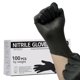 thumbnail image 1 of Guantes desechables de nitrilo negro Jointown, 3 mil, talla pequeña, 100 piezas, 1 of 6