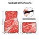 thumbnail image 5 of Fotbe Beef Steaks Juego de 4 Tapetes para Auto con Estampado – Alfombrillas de Goma Reforzada, Diseño Antideslizante, Protección para Todo el Año – Vehículos, Autos, Camionetas y SUVs, 5 of 7